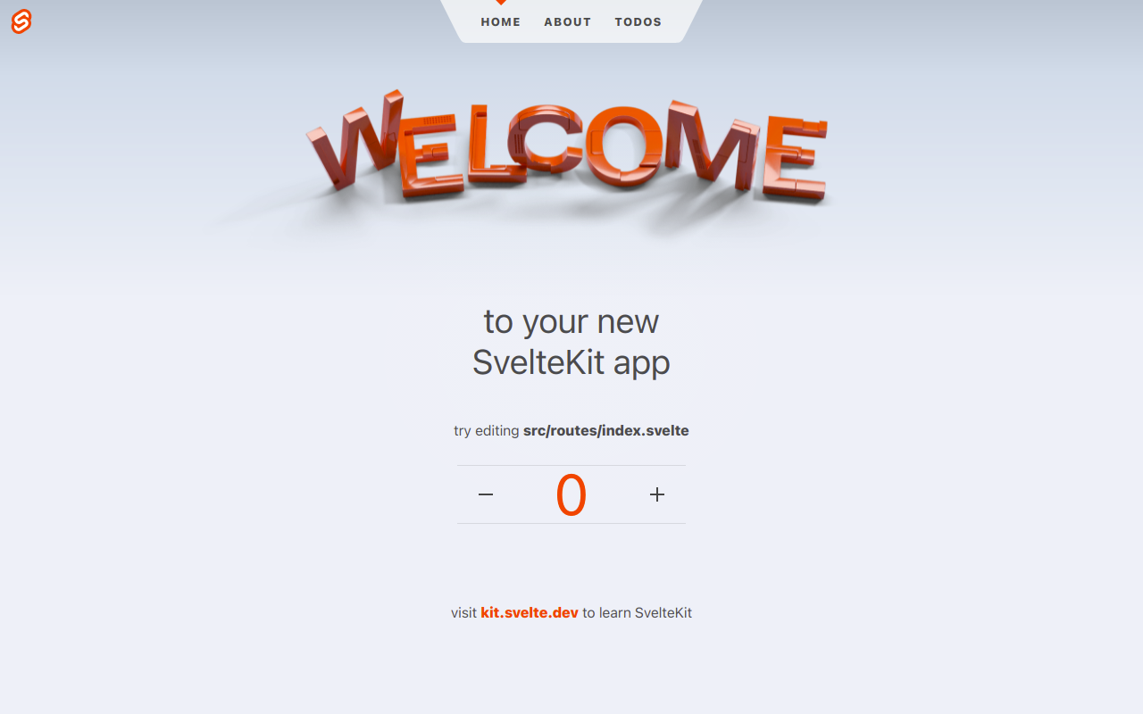 Preview screenshot of SvelteKit template